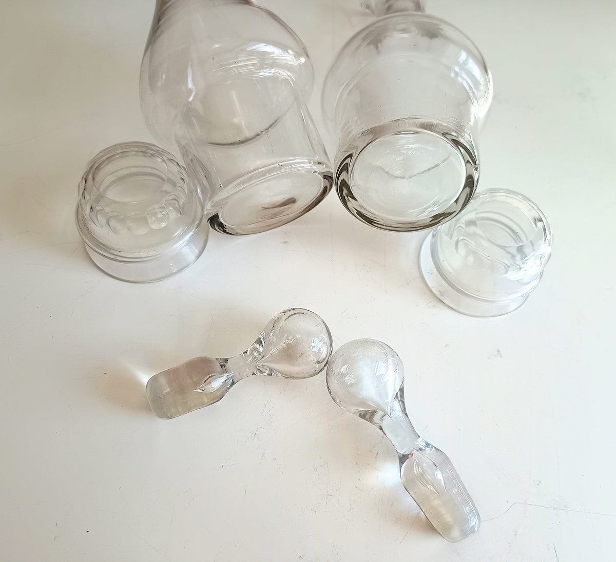 Vintage Christofle Art Deco Cruet Set: Oil Vinegar Condiments Bottles / Jars, Silver Plated Stand