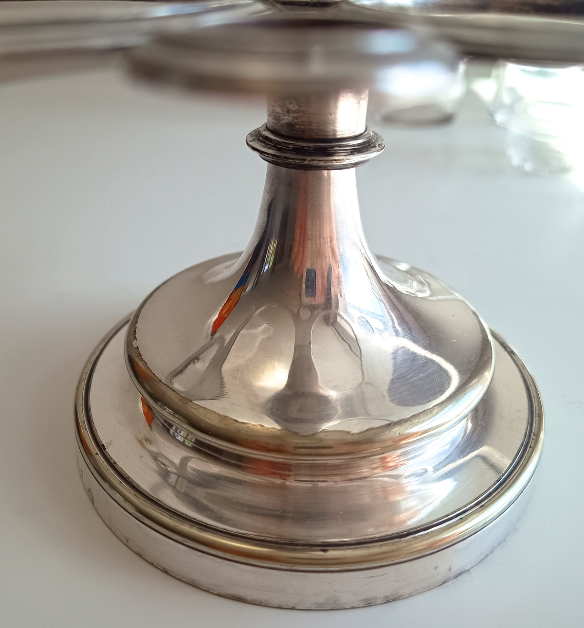 Vintage Christofle Art Deco Cruet Set: Oil Vinegar Condiments Bottles / Jars, Silver Plated Stand