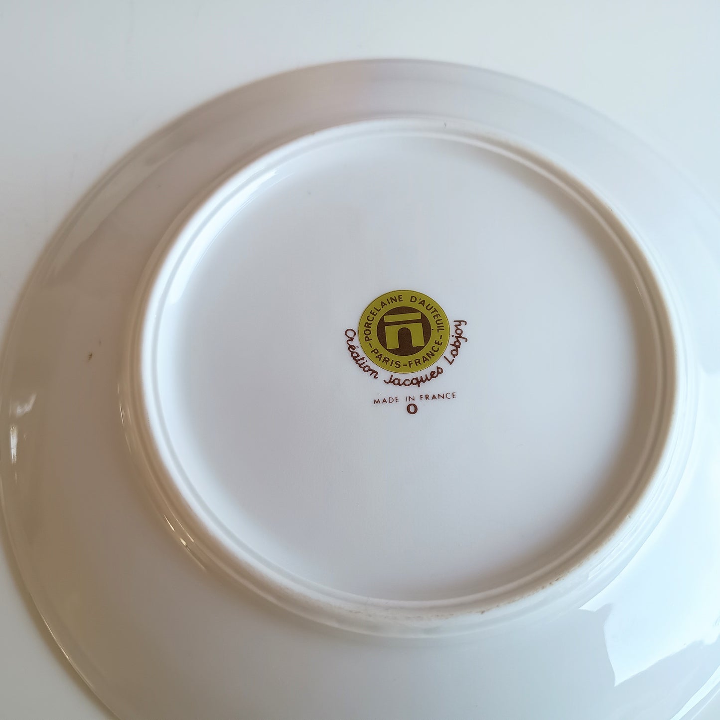 1970s Boxed French Vintage Porcelain Plates Red Fruits Porcelaine D'Auteuil