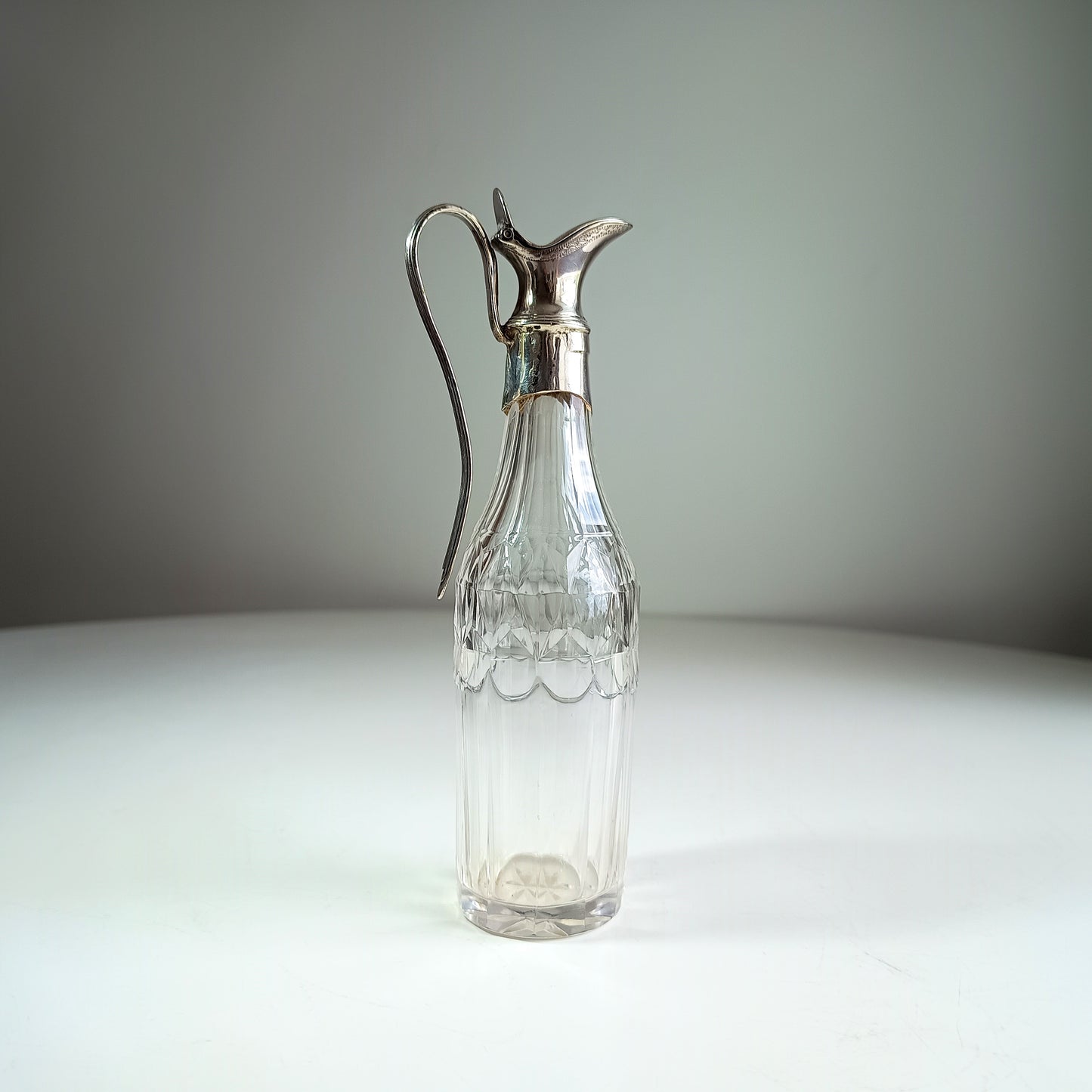 George III Neo-Classical Silver Mounted Bottle by Crispin Fuller | English Sterling Silver | Circa 1795–1799