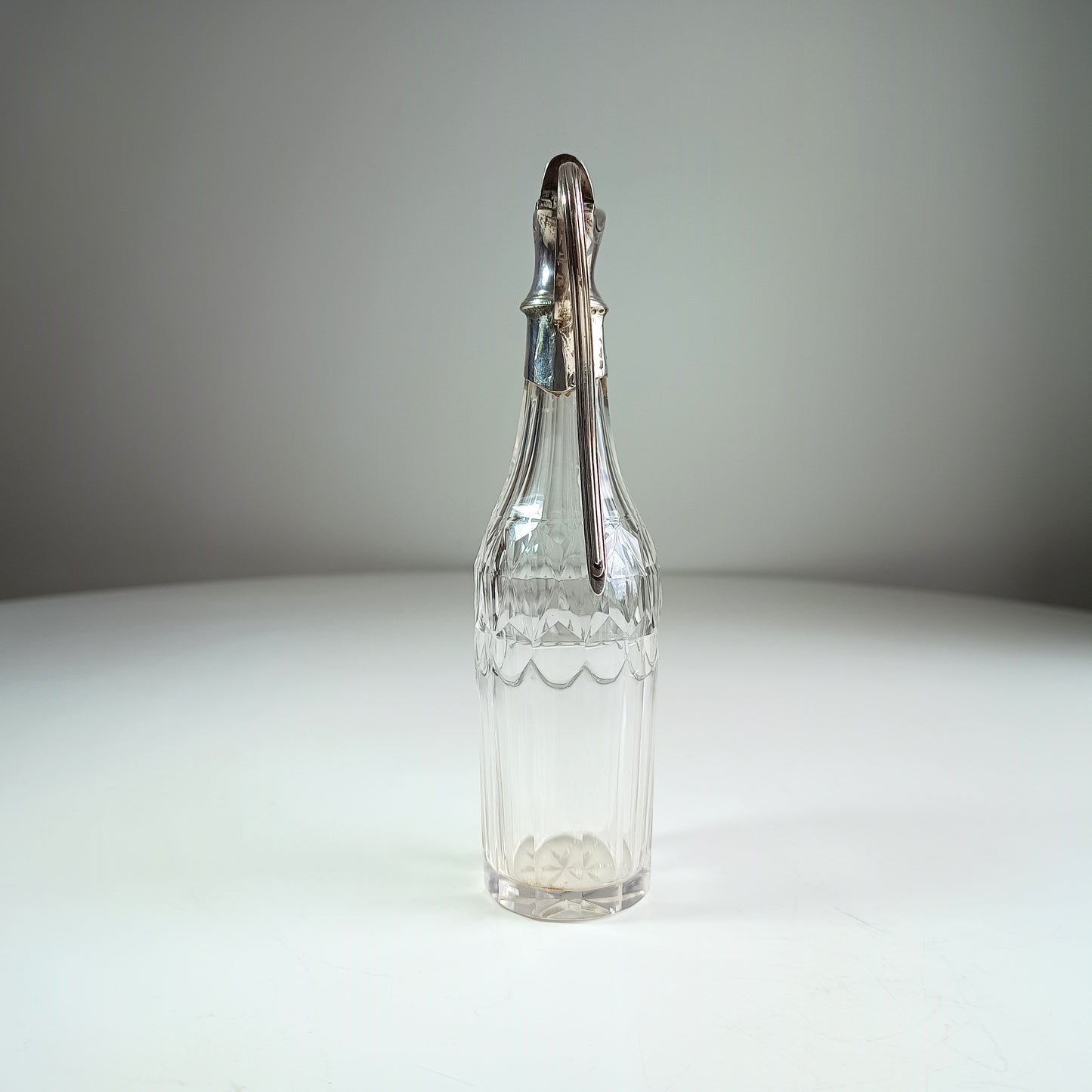 George III Neo-Classical Silver Mounted Bottle by Crispin Fuller | English Sterling Silver | Circa 1795–1799
