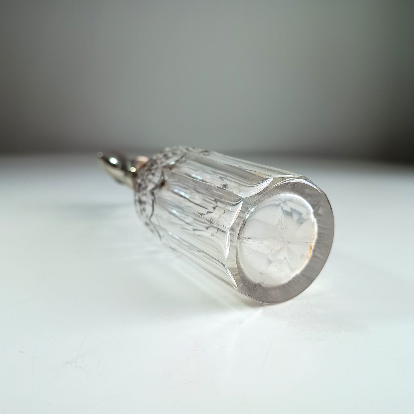 George III Neo-Classical Silver Mounted Bottle by Crispin Fuller | English Sterling Silver | Circa 1795–1799