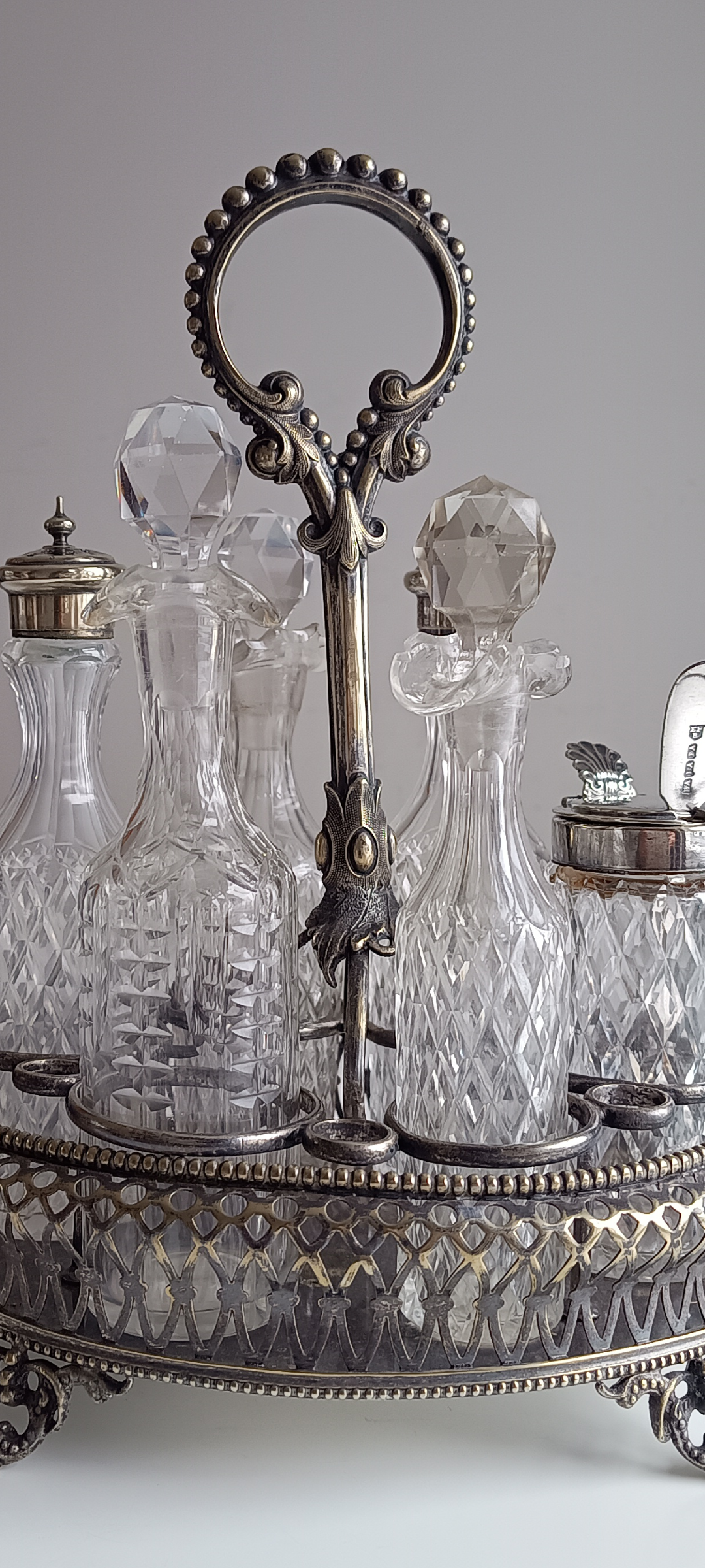 Rare Victorian Octopus Kraken Silver Plated  Condiment Stand – Antique Nautical Maritime Decor
