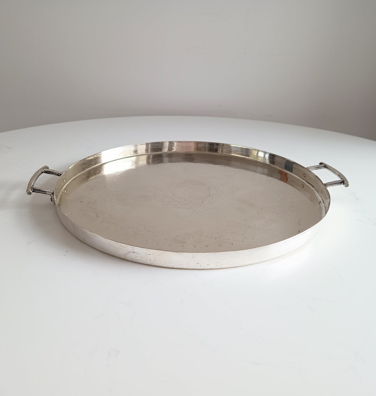 Vintage Handled Cocktails Tray: Hukin & Heath in the manner of Christopher Dresser