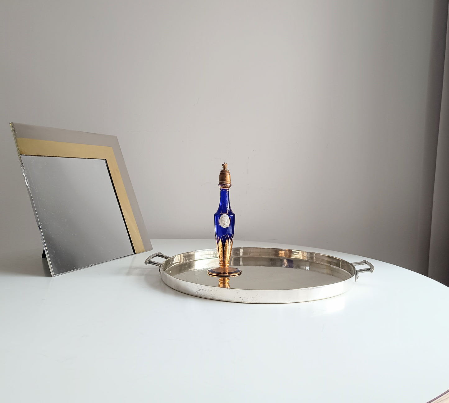 Vintage Handled Cocktails Tray: Hukin & Heath in the manner of Christopher Dresser