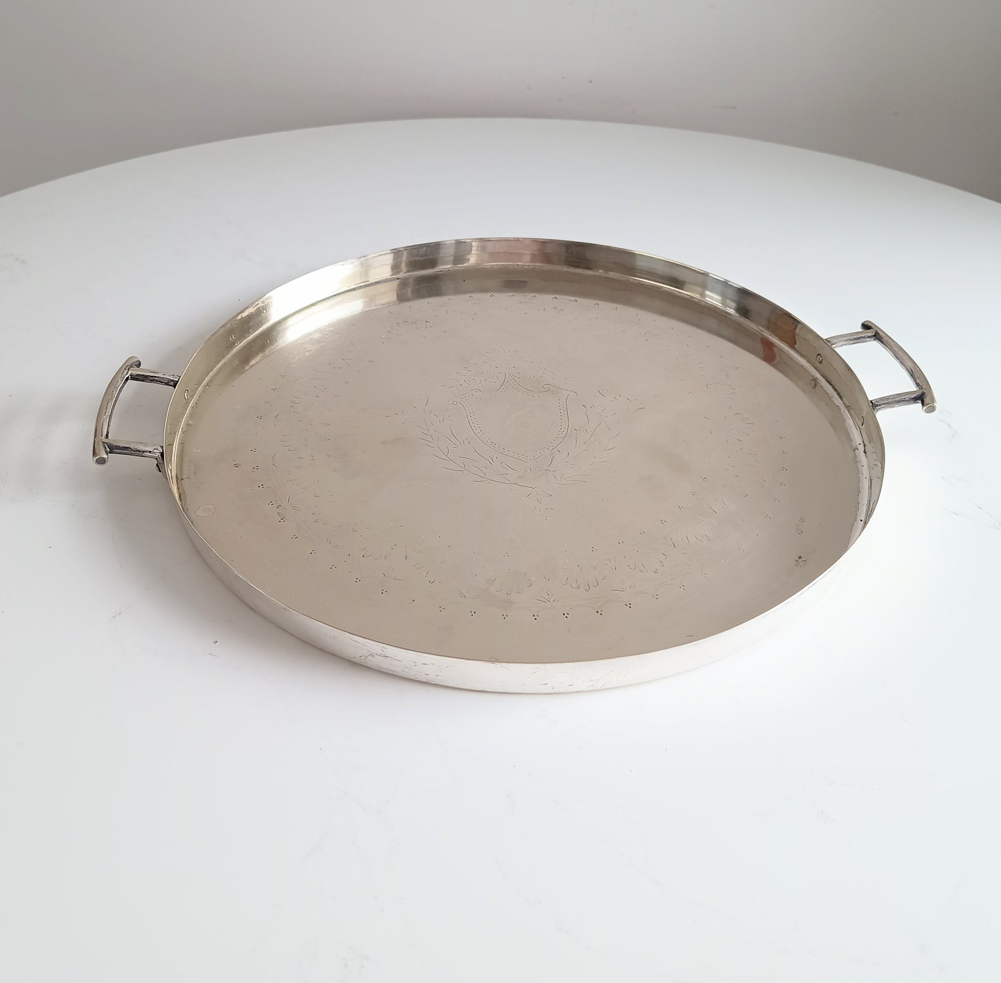 Vintage Handled Cocktails Tray: Hukin & Heath in the manner of Christopher Dresser