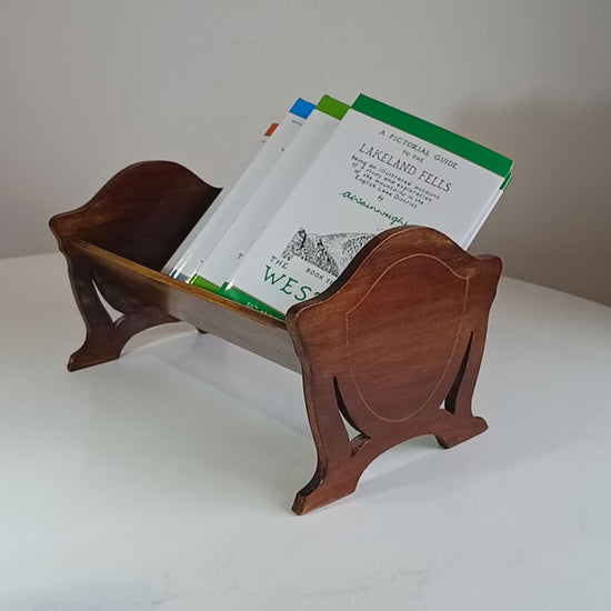 Antique Wooden Tabletop book stand or book trough