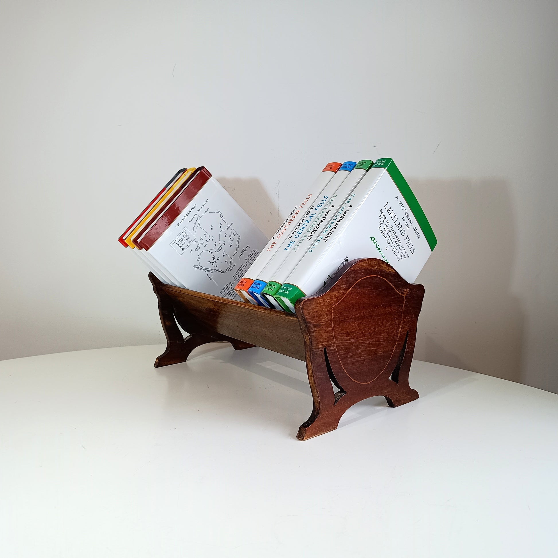 Antique Wooden Tabletop book stand or book trough